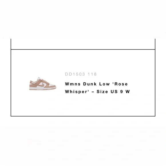 Nike dunk low in rose whisper - Picture 6 of 6